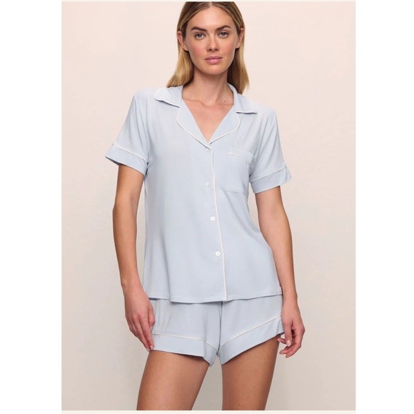 Eberjey Other - Women's Eberjey Large Gisele Short Sleeve Pajama Set Light Blue PJ Loungewear